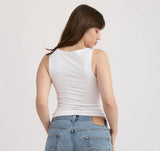 EVERYDAY MOCK NECK TOP - WHITE
