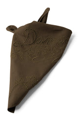 Embroidered Headscarf - Khaki