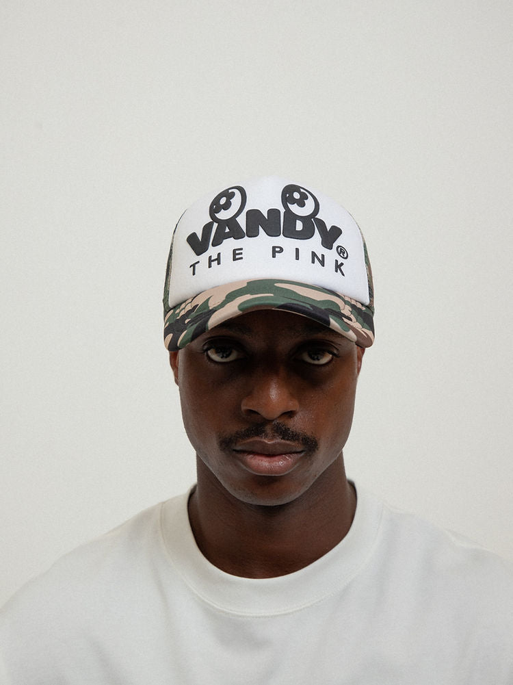 Eye Logo Trucker Hat - Green Camo