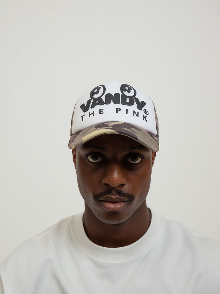 Eye Logo Trucker Hat - Yellow Camo