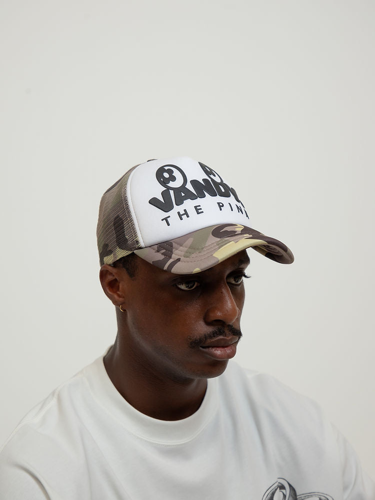 Eye Logo Trucker Hat - Yellow Camo