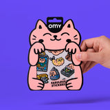 FABULOUS STICKERS - BIG - KITTY 