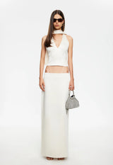 FRONT ROW HALTER - CREAM