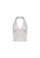 FRONT ROW HALTER - CREAM