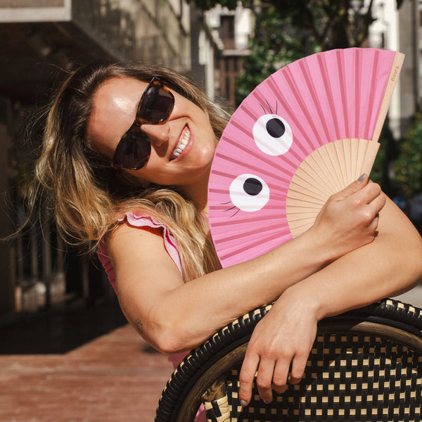 FISURA Abanico eyes pink