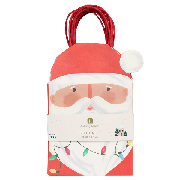 TALKING TABLES Santa Christmas Gift Bags Pack