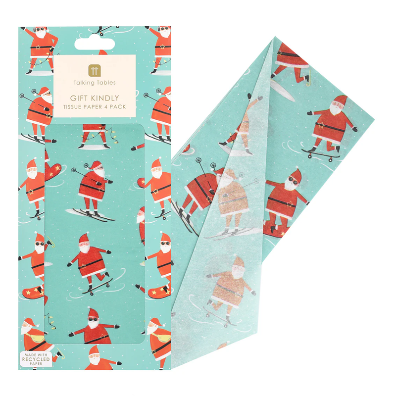 TALKING TABLES Santa Christmas Tissue Paper Pack