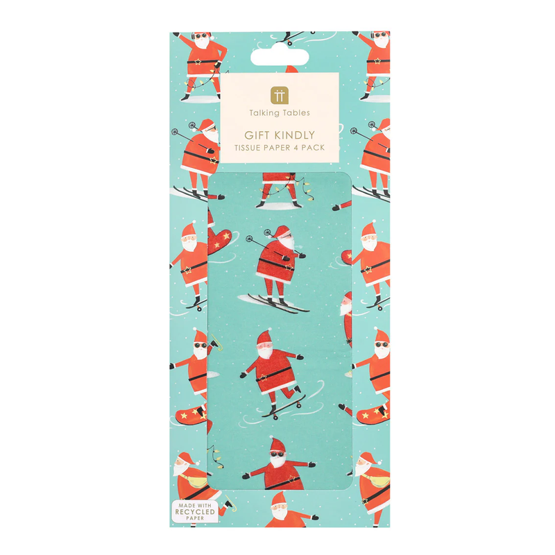 TALKING TABLES Santa Christmas Tissue Paper Pack