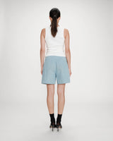 Fitted cotton jersey tank top ivoire Valou
