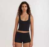 Flex Foldover Shorts - Black