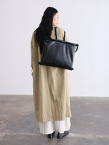 Folded Bag - Vegan leather - Black