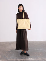 Folded Bag - Vegan leather - Butter yellow