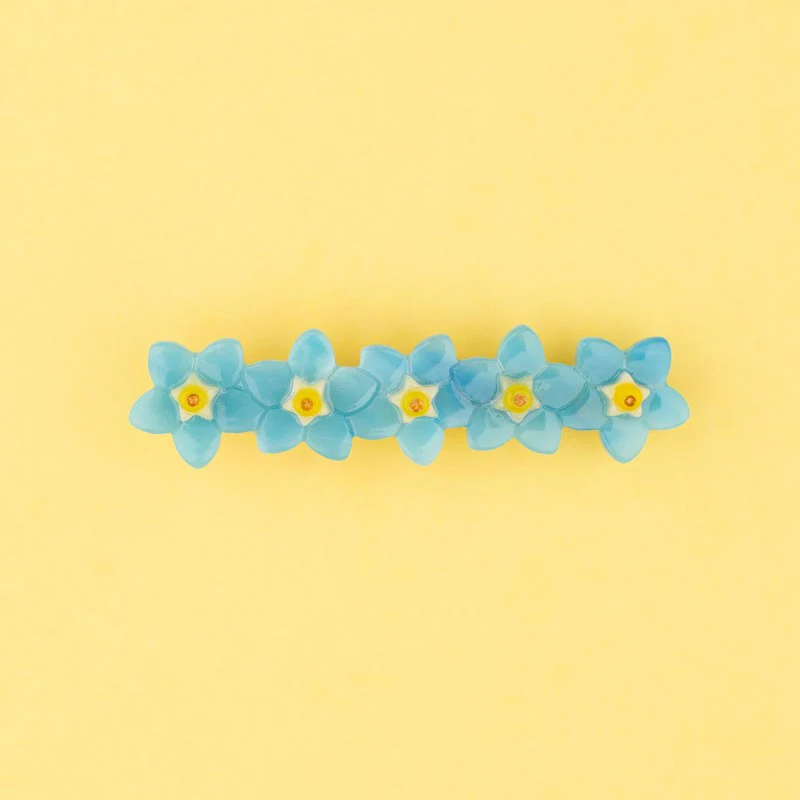 Forget me not hair clip