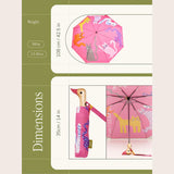 Duck Umbrella - Fuchsia / Lime /  Ice Arty Cats