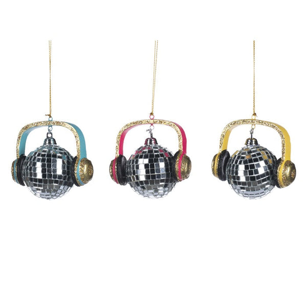 GOODWILL DISCO BALL W HEADPHONES ORN MULTI