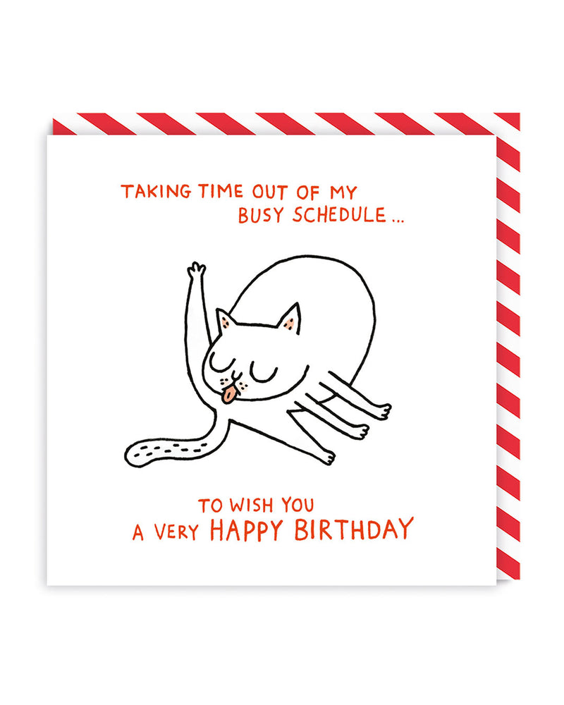 OOH DEER Busy Schedule Square Greeting Card