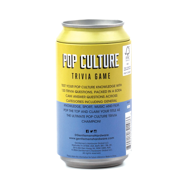 Gentlemen's Hardware Pop Quiz in a Can