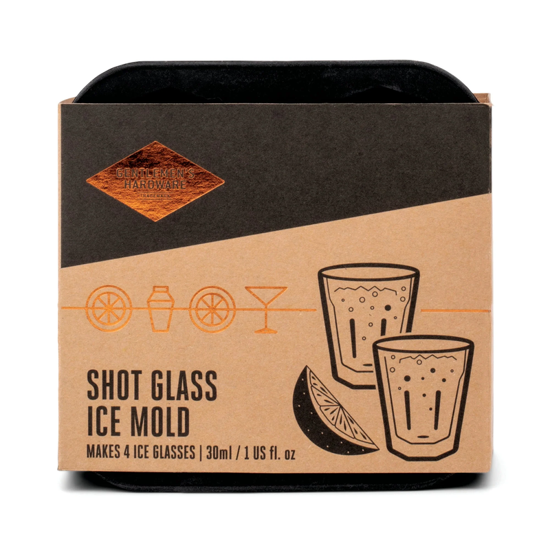 Gentlemen's Hardware Ice Cube Shot Glass Mold