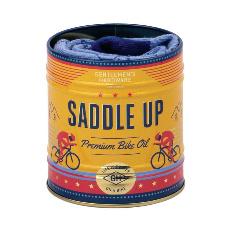 Gentlemen's Hardware Socks in a Can Bike
