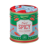 Gentlemen's Hardware Socks in a Can Chillies