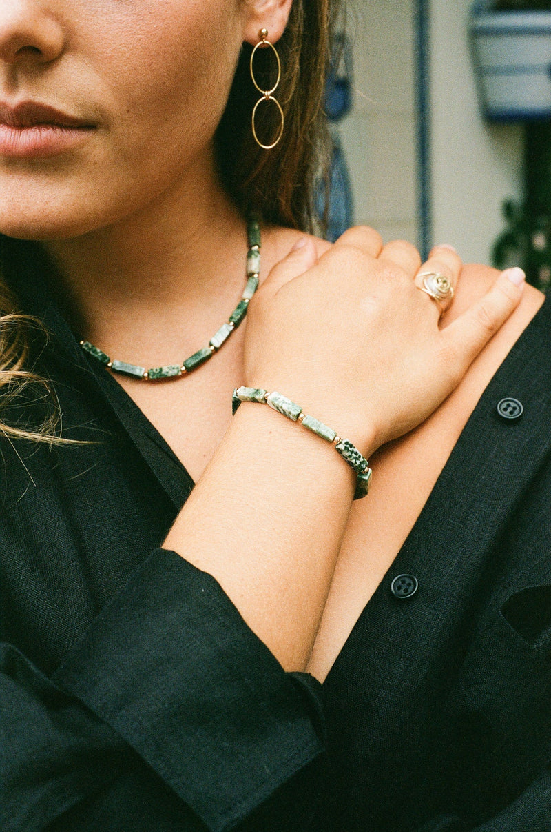 GREEN JASPER BRACELET