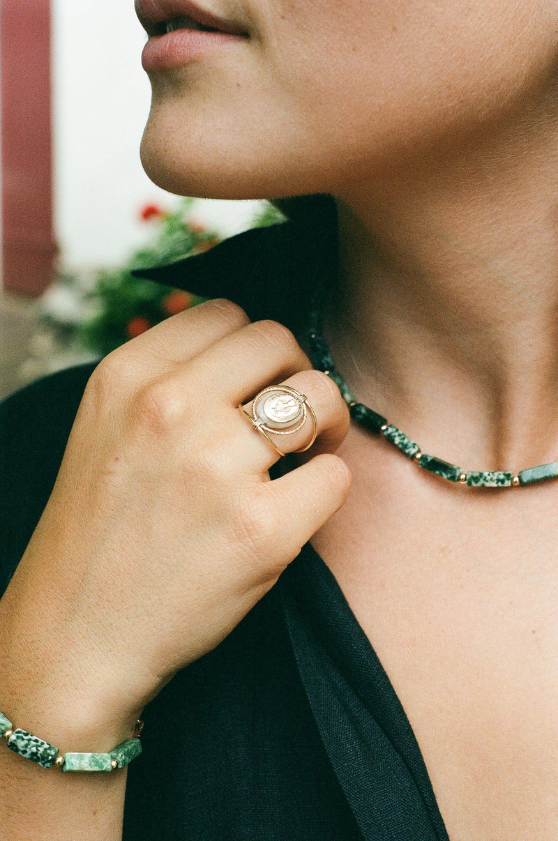 GREEN JASPER NECKLACE