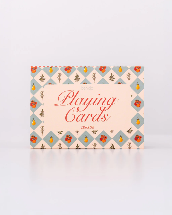 Game Night Double Deck Playing Cards - Garden