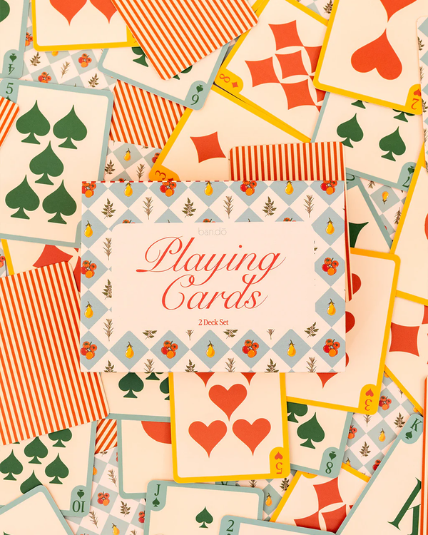 Game Night Double Deck Playing Cards - Garden