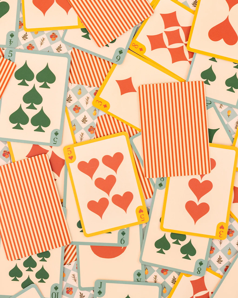 Game Night Double Deck Playing Cards - Garden