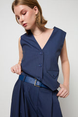 Gilet Vest (LB68HAA) - DENIM SCURO