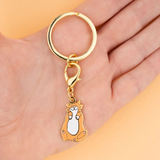 Ginger cat key ring