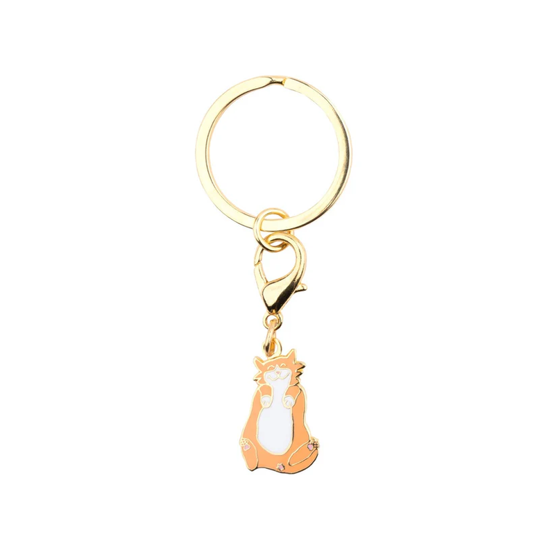 Ginger cat key ring