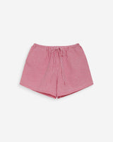 Gingham cotton shorts rouge Waylen