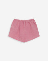 Gingham cotton shorts rouge Waylen