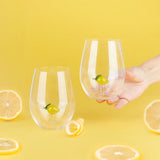 Glass Set Botanical Lemon x2