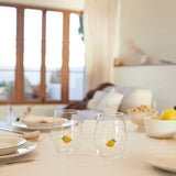 Glass Set Botanical Lemon x2