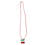 Glitter necklace - Cherry 