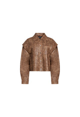 HAILEY BOMBER - VINTAGE CHOCOLATE