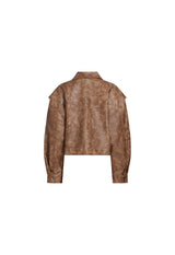 HAILEY BOMBER - VINTAGE CHOCOLATE