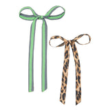 HAIR RIBBONS SET OF 2 - STRIPE/CHECK