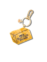 HAND-PAINTED BUTTER BAG CHARM + KEYCHAIN