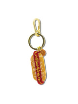 HAND-PAINTED MINI NEW YORK HOTDOG BAG CHARM + KEYCHAIN