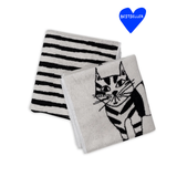 Helen B Hand Towel Set Cat