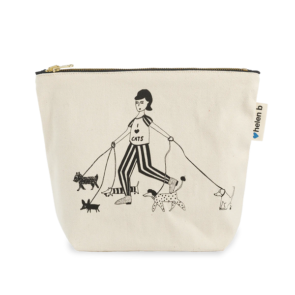 Helen B Small Toilet Bag I Love Cats