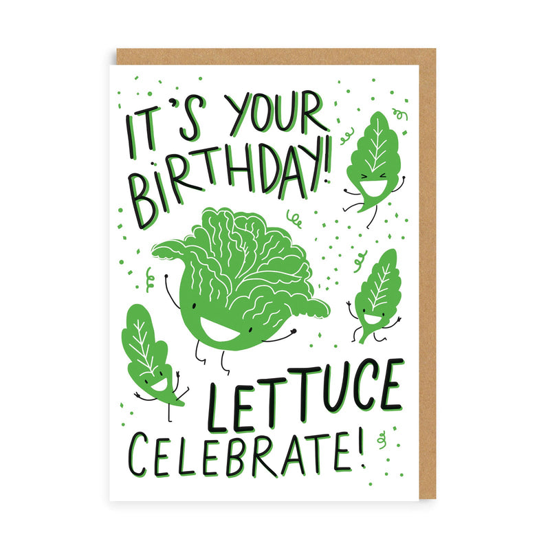 OOH DEER Lettuce Celebrate Greeting Card
