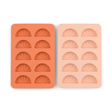 HERE'S HOW The Dotty Citrus Wedge Ice Trays Set Orange Blush Pink