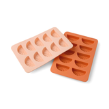 HERE'S HOW The Dotty Citrus Wedge Ice Trays Set Orange Blush Pink