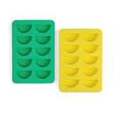 HERE'S HOW The Dotty Citrus Wedge Ice Trays Set Yellow Green