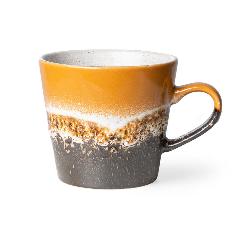 HKLiving 70s ceramics cappuccino mug Fire