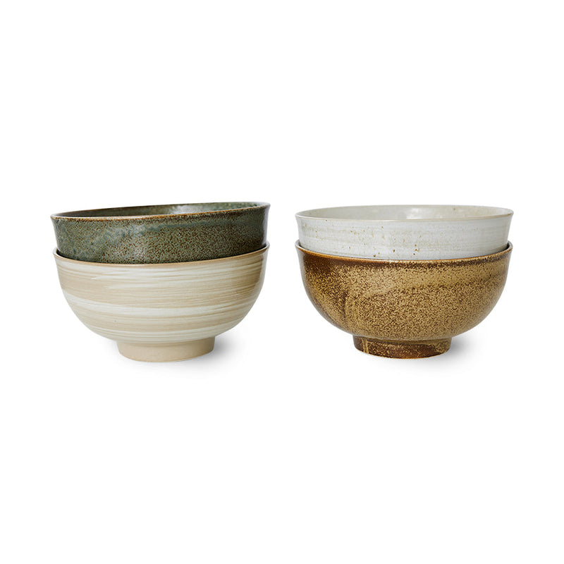 HKLiving kyoto ceramics japanese noodle bowls set 